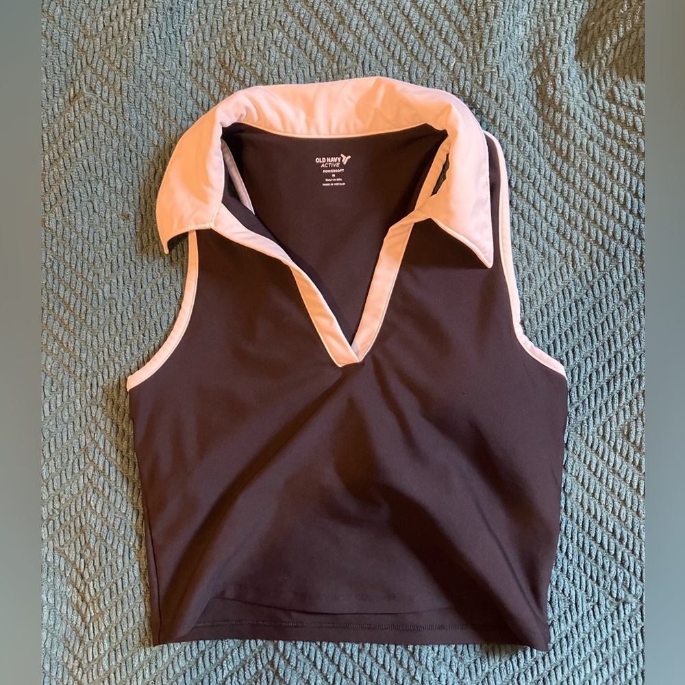 Cropped workout top